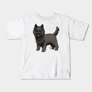 Dog - Cairn Terrier - Black Kids T-Shirt